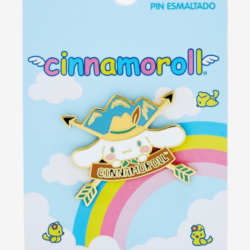 Loungefly Sanrio Cinnamoroll Camping Emblem Enamel Pin -‎ BoxLunch Exclusive